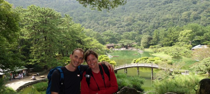 Le jardin Ritsurin avec Masashi Fuké et ses sanuki udon