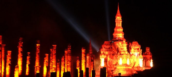 Festival des lumières à Sukhothai