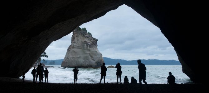 Hot water beach et Cathedral Cove